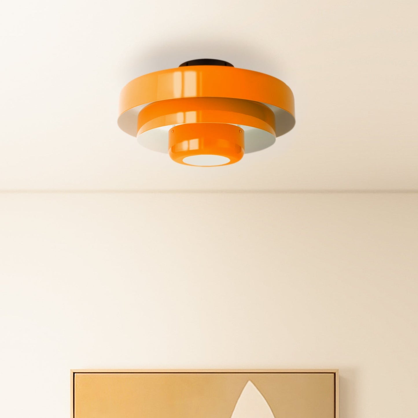 Modera | Retro Laaggedrum Plafondlamp