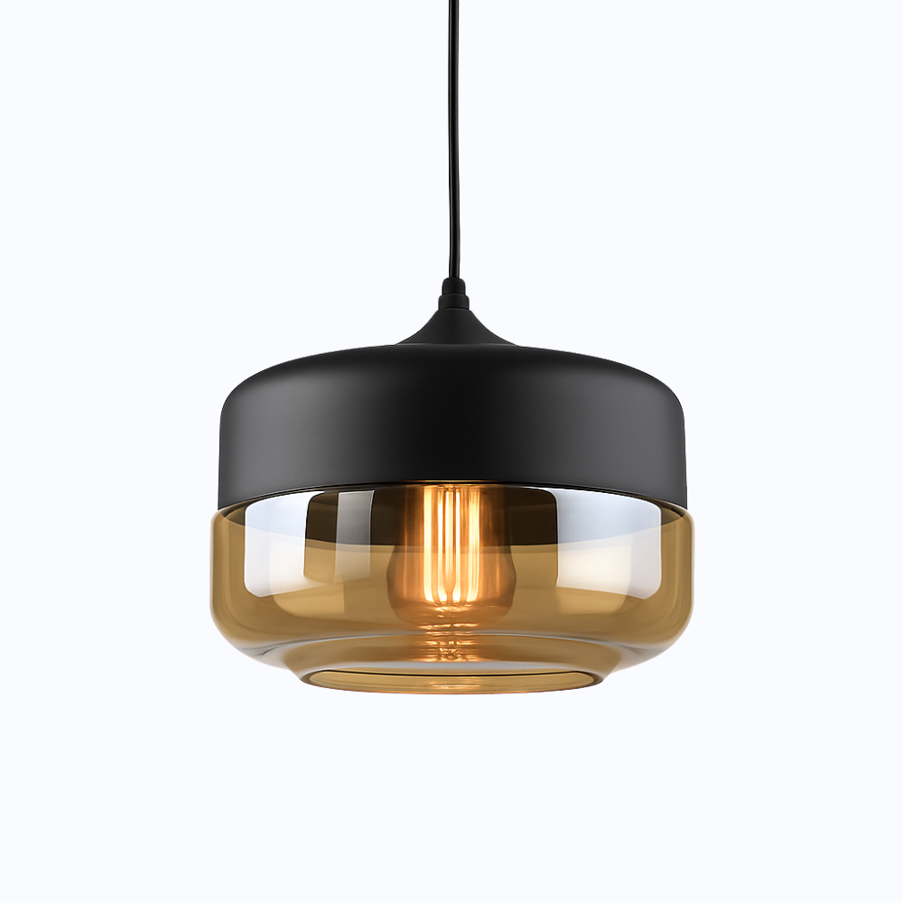 Verphine | Moderne Industriële Glazen Metalen Loft Hanglamp