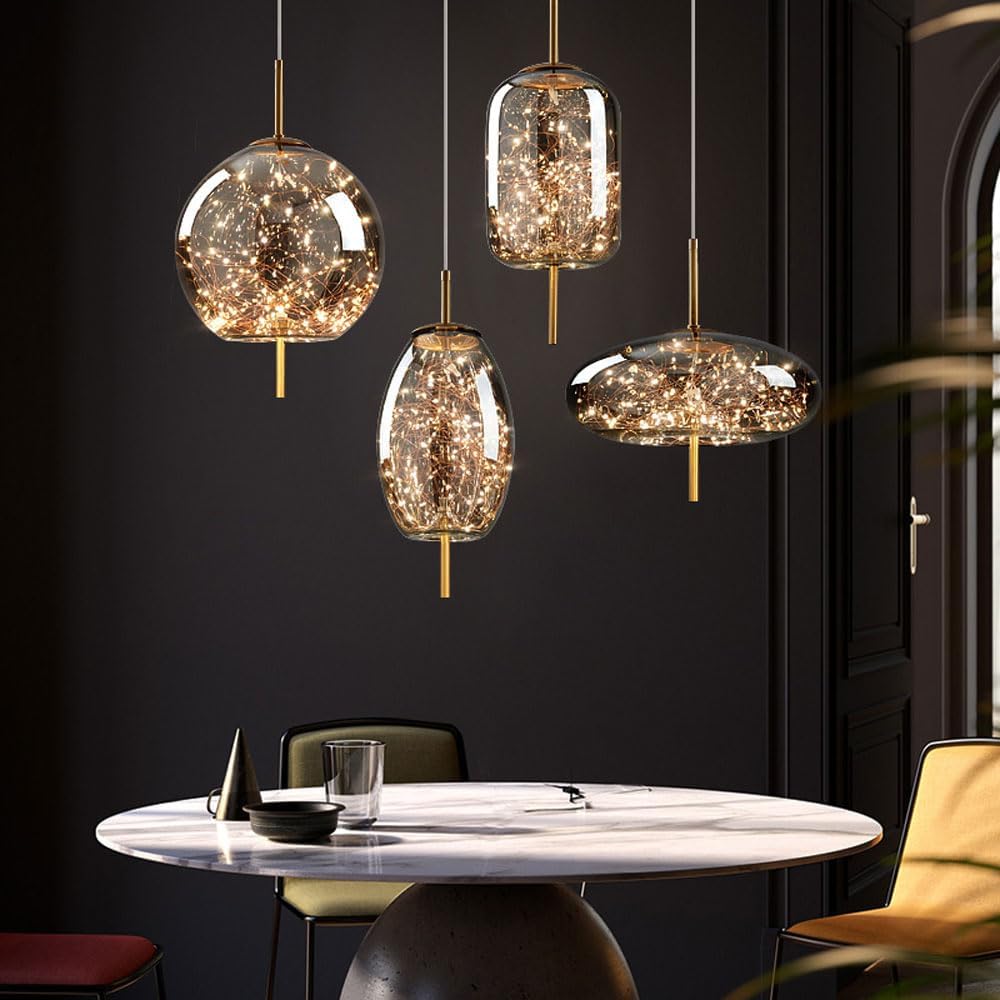 Astral | Nordic Sterrenachtige Glazen Hanglamp