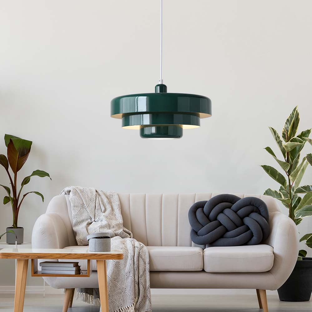 Retrova | Mid-Century Moderne Laaggedraaide IJzeren Hanglamp