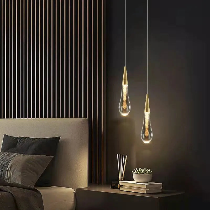 Voraele | Elegante Facet Kristal Druppel Hanglamp