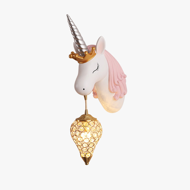 Whimthos | Speelse Eenhoorn Silhouet Kinderkamer Wandlamp