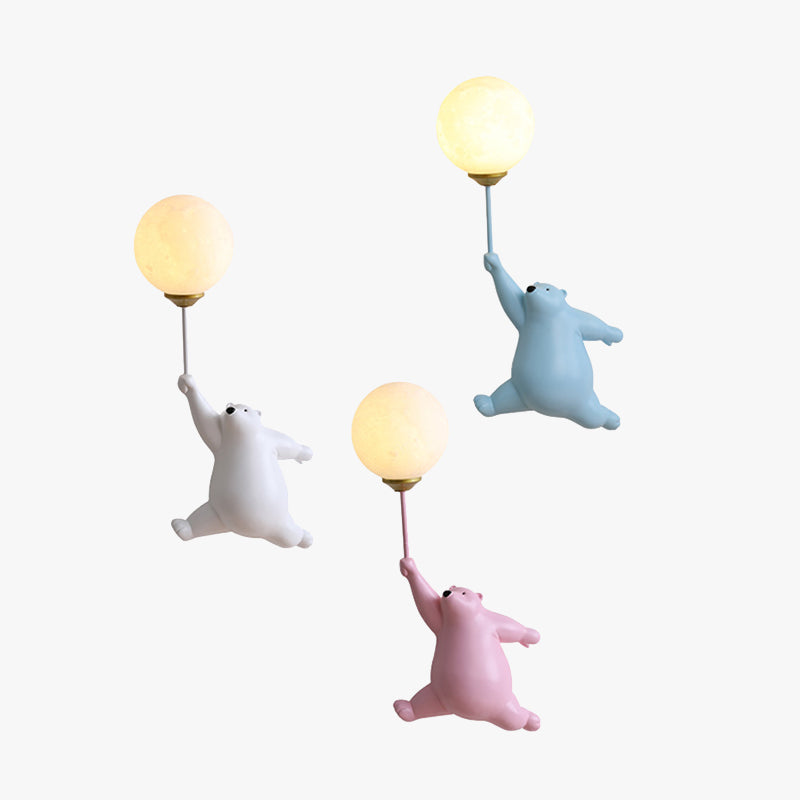 Bublo | Speelse Beer Ballon Wandlamp