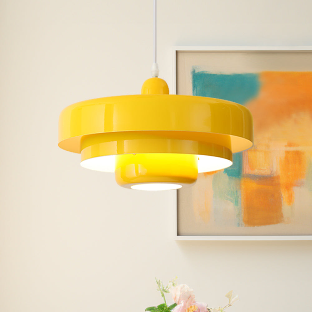 Retrova | Mid-Century Moderne Laaggedraaide IJzeren Hanglamp