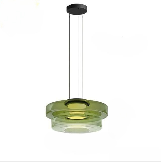 Ambera | Strakke Translucente Laagglas Hanglamp
