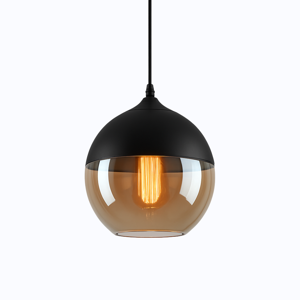 Verphine | Moderne Industriële Glazen Metalen Loft Hanglamp