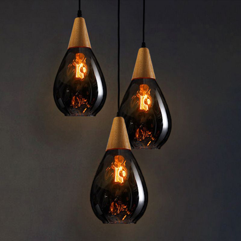 Niris | Minimalistische Druppel Textuur Glazen Hanglamp