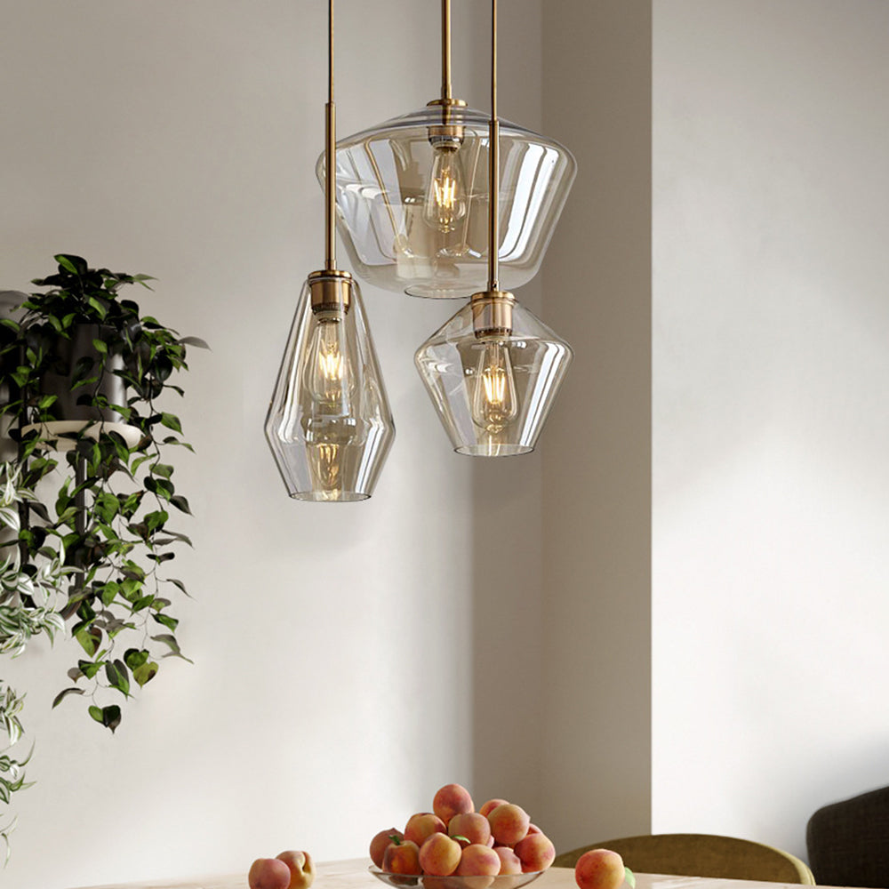 Niris | Nordic Diamantvormige Geometrische Glazen Hanglamp
