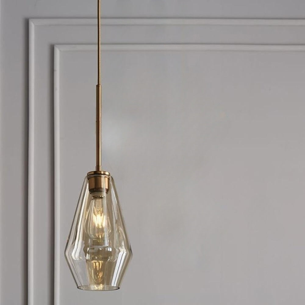 Niris | Nordic Diamantvormige Geometrische Glazen Hanglamp