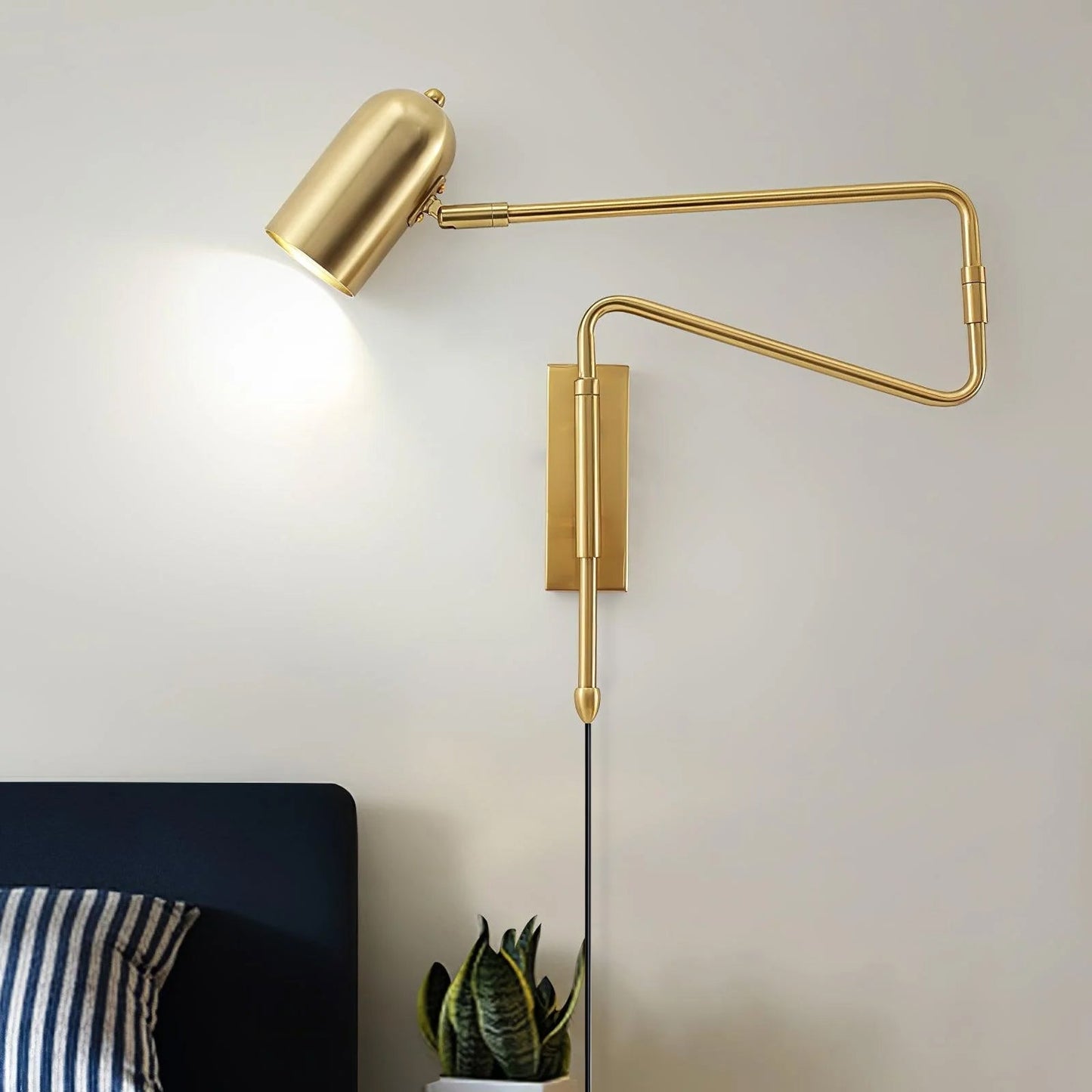 Kelsigore | Minimalistische draaibare scharnierarm geometrische functionele wandlamp