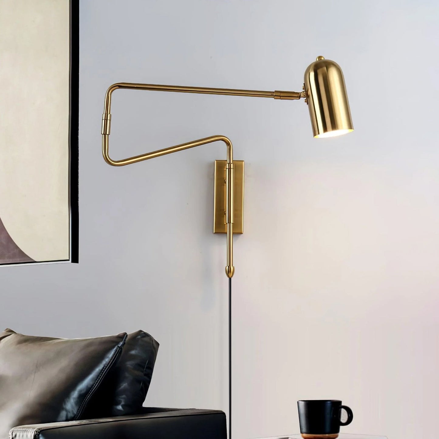 Kelsigore | Minimalistische draaibare scharnierarm geometrische functionele wandlamp