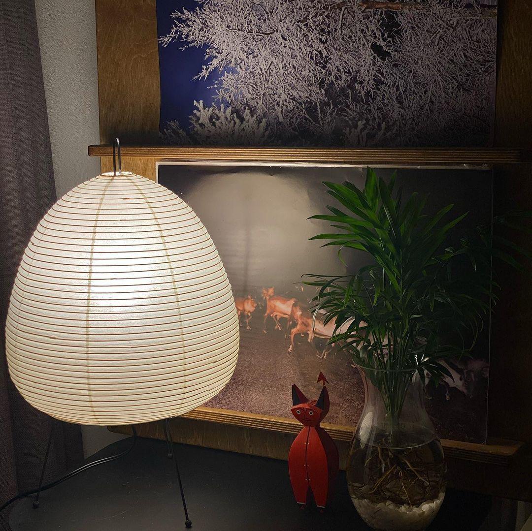 Kryntaleo | Japanse Geribbelde Bamboe Silhouet Oosterse Accent Tafellamp