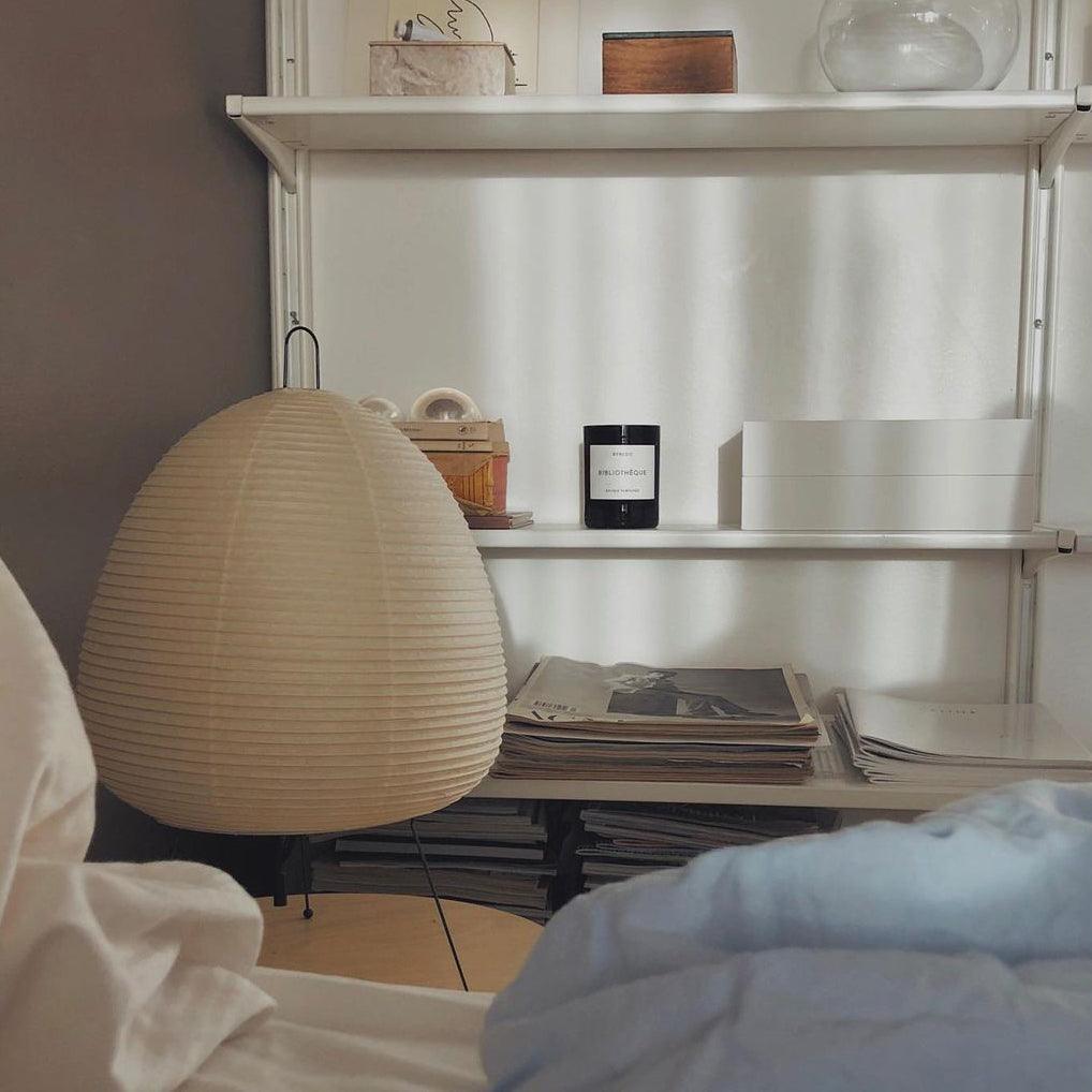 Kryntaleo | Japanse Geribbelde Bamboe Silhouet Oosterse Accent Tafellamp