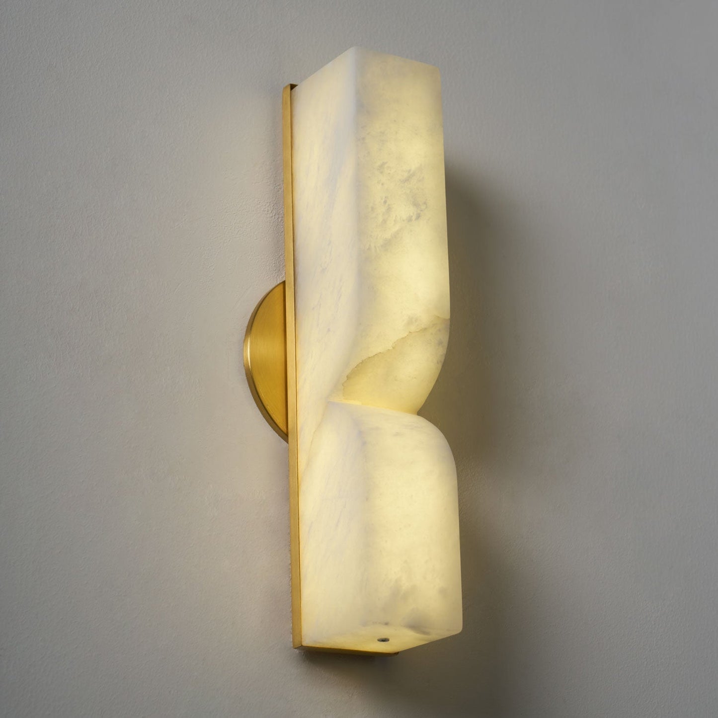 Marbrisso | Minimalistische Gesneden Albast Steen Wandlamp