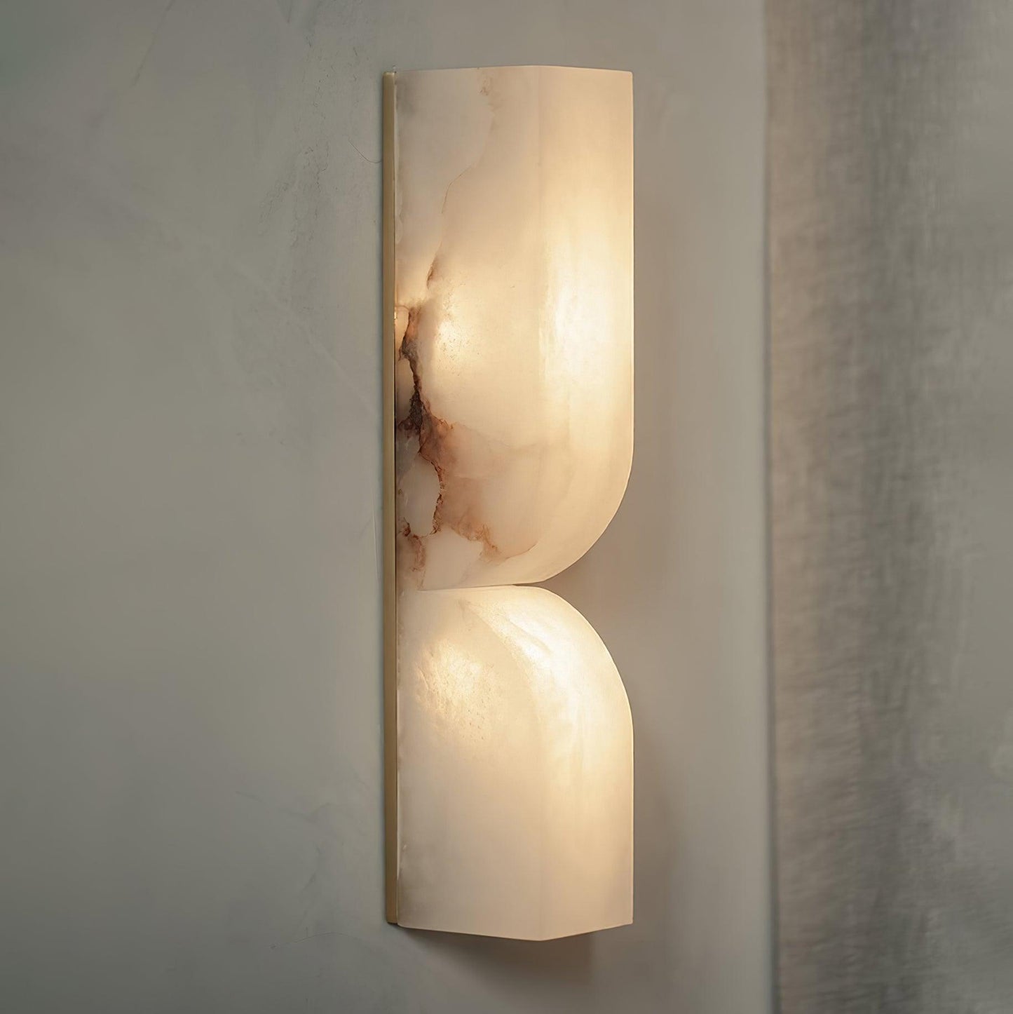 Marbrisso | Minimalistische Gesneden Albast Steen Wandlamp