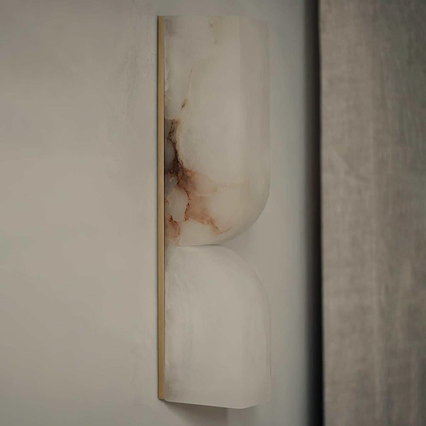 Marbrisso | Minimalistische Gesneden Albast Steen Wandlamp