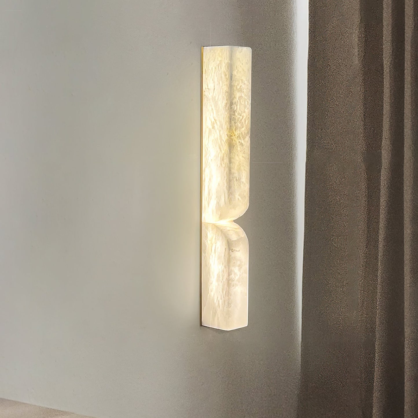 Marbrisso | Minimalistische Gesneden Albast Steen Wandlamp