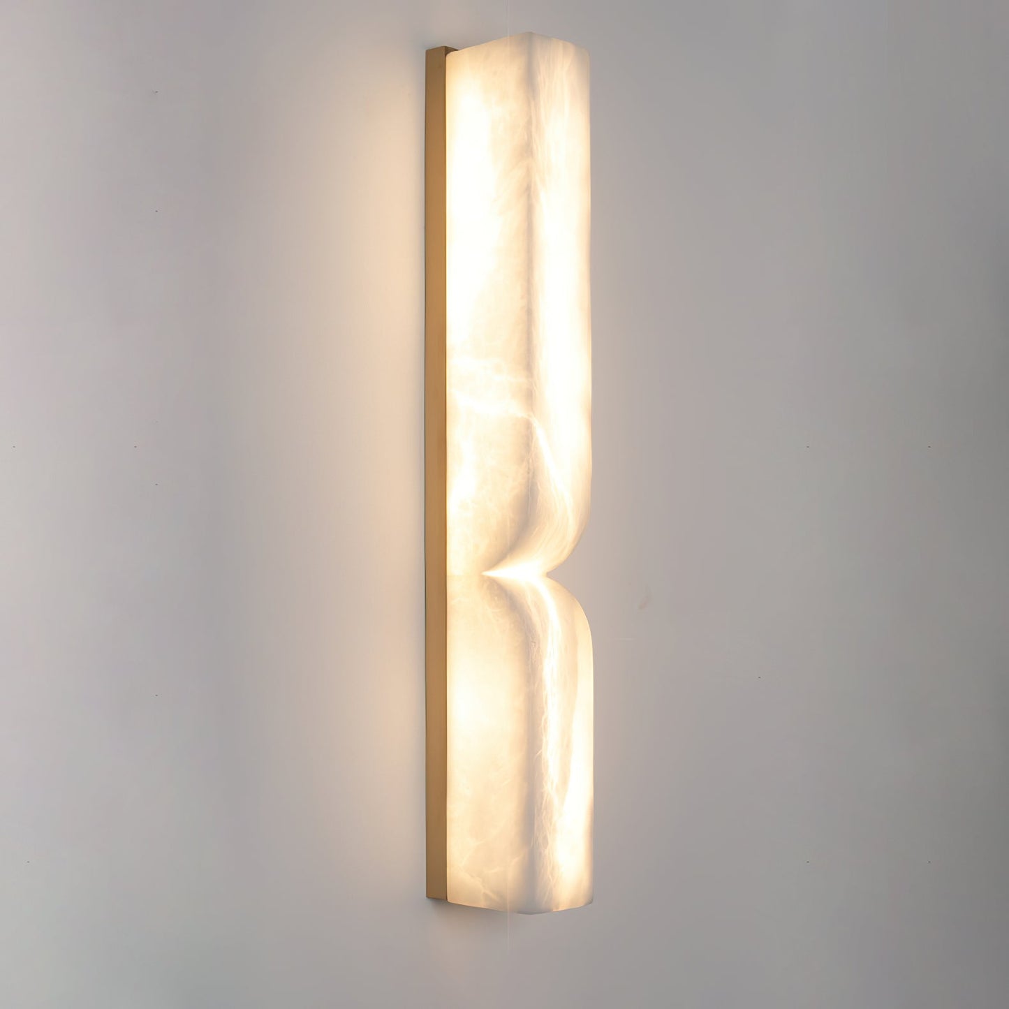 Marbrisso | Minimalistische Gesneden Albast Steen Wandlamp