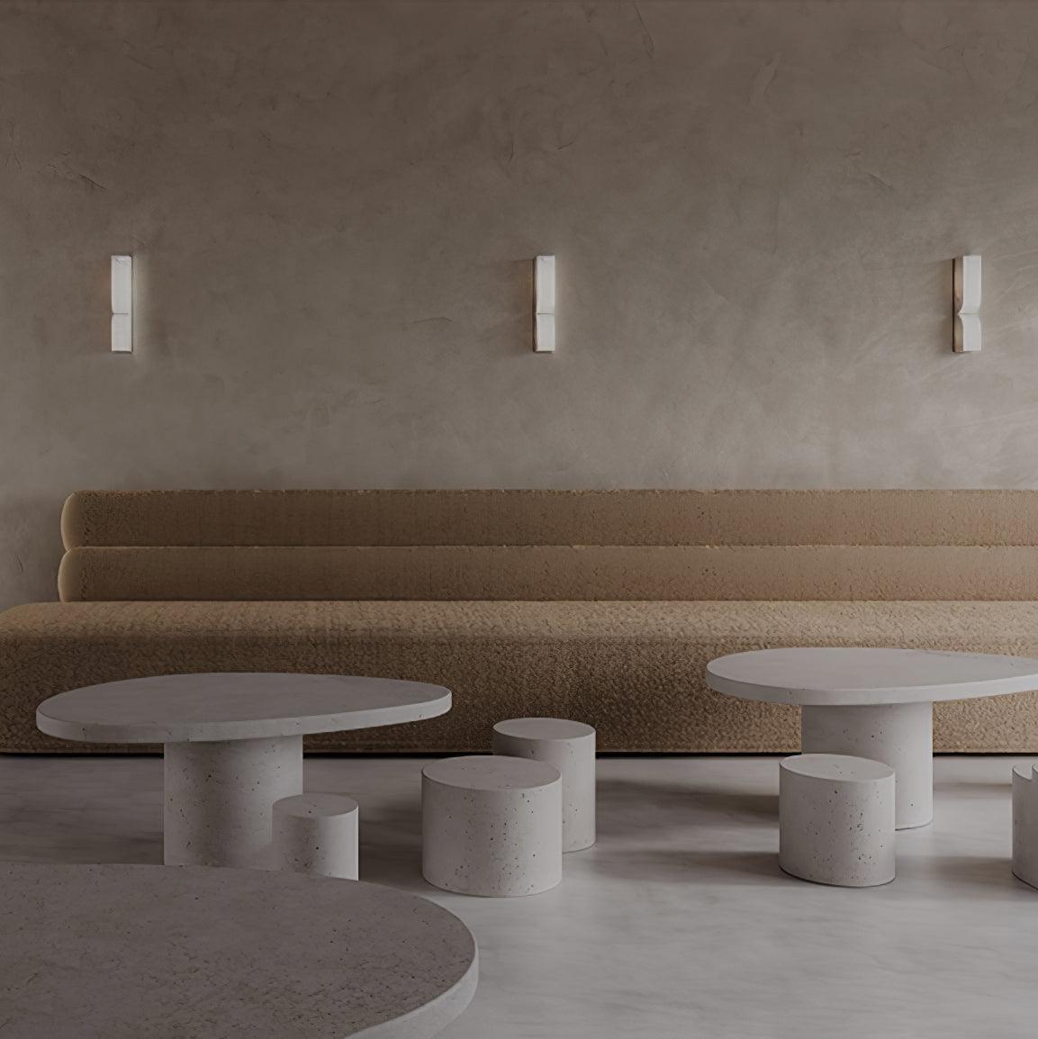 Marbrisso | Minimalistische Gesneden Albast Steen Wandlamp