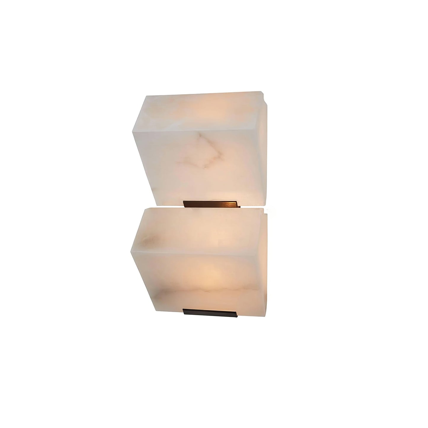 Luvidior | Architectonische Kolom Alabaster Steen Blokken Wandlamp