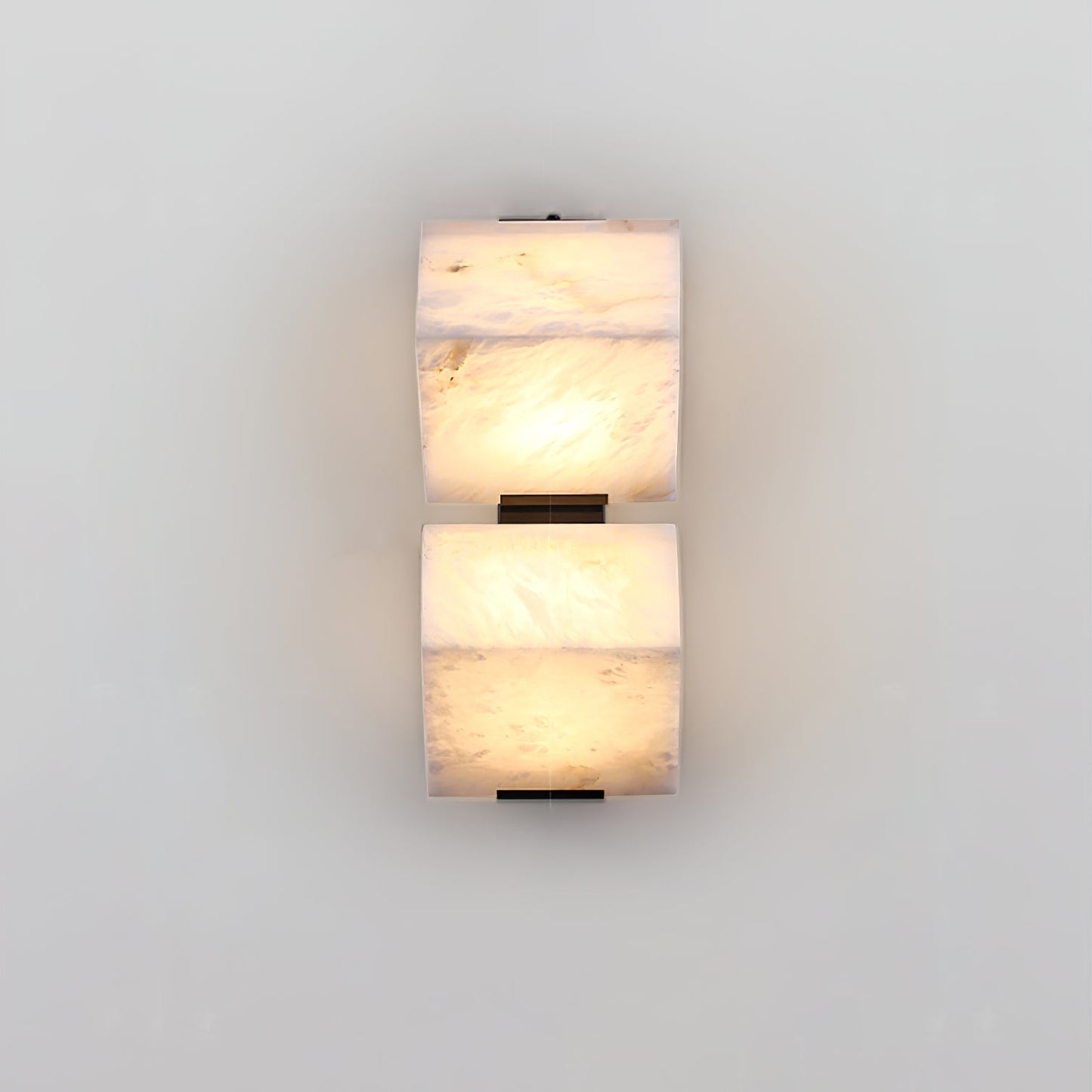 Luvidior | Architectonische Kolom Alabaster Steen Blokken Wandlamp