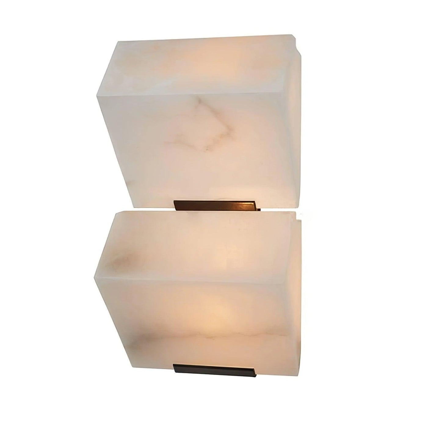 Luvidior | Architectonische Kolom Alabaster Steen Blokken Wandlamp