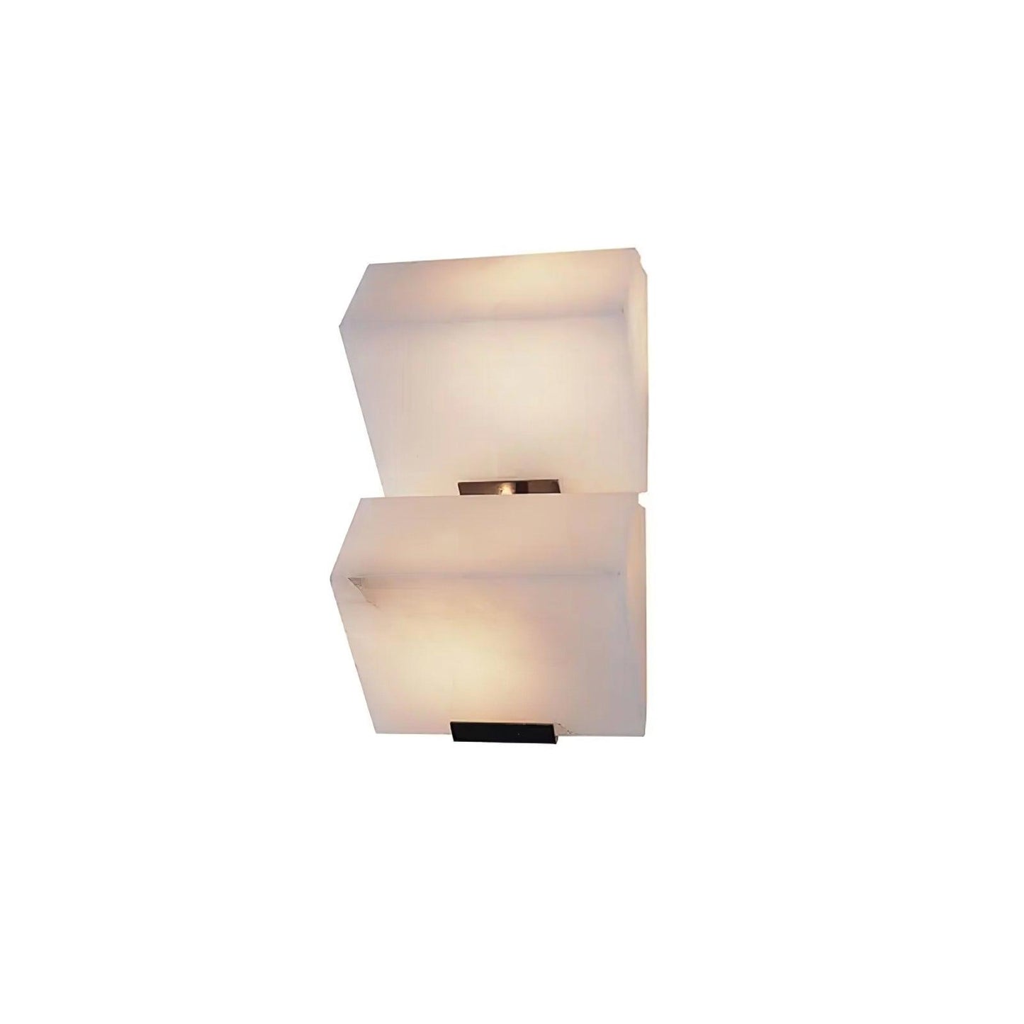Luvidior | Architectonische Kolom Alabaster Steen Blokken Wandlamp