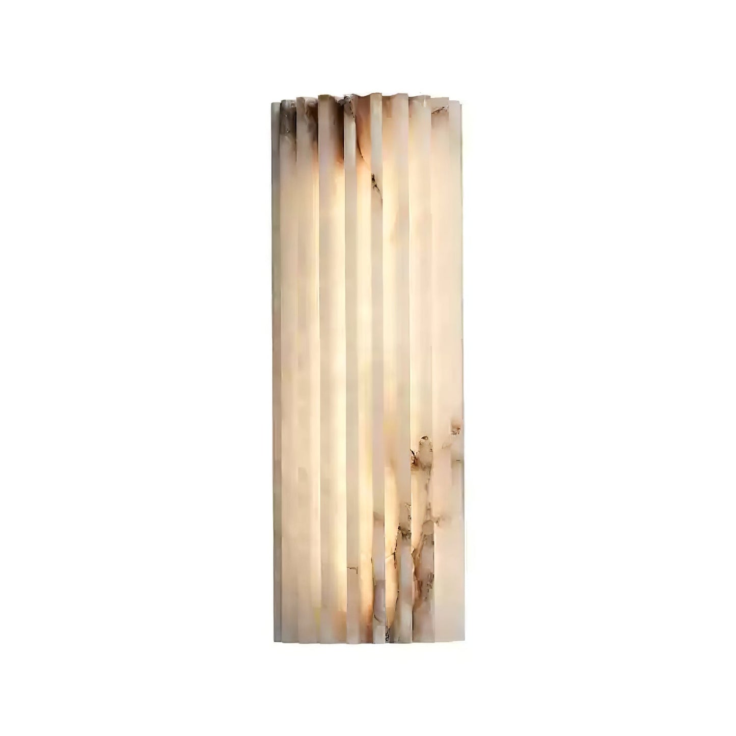 Orcari | Elegante Rechthoekige Alabaster Steen Wandlamp