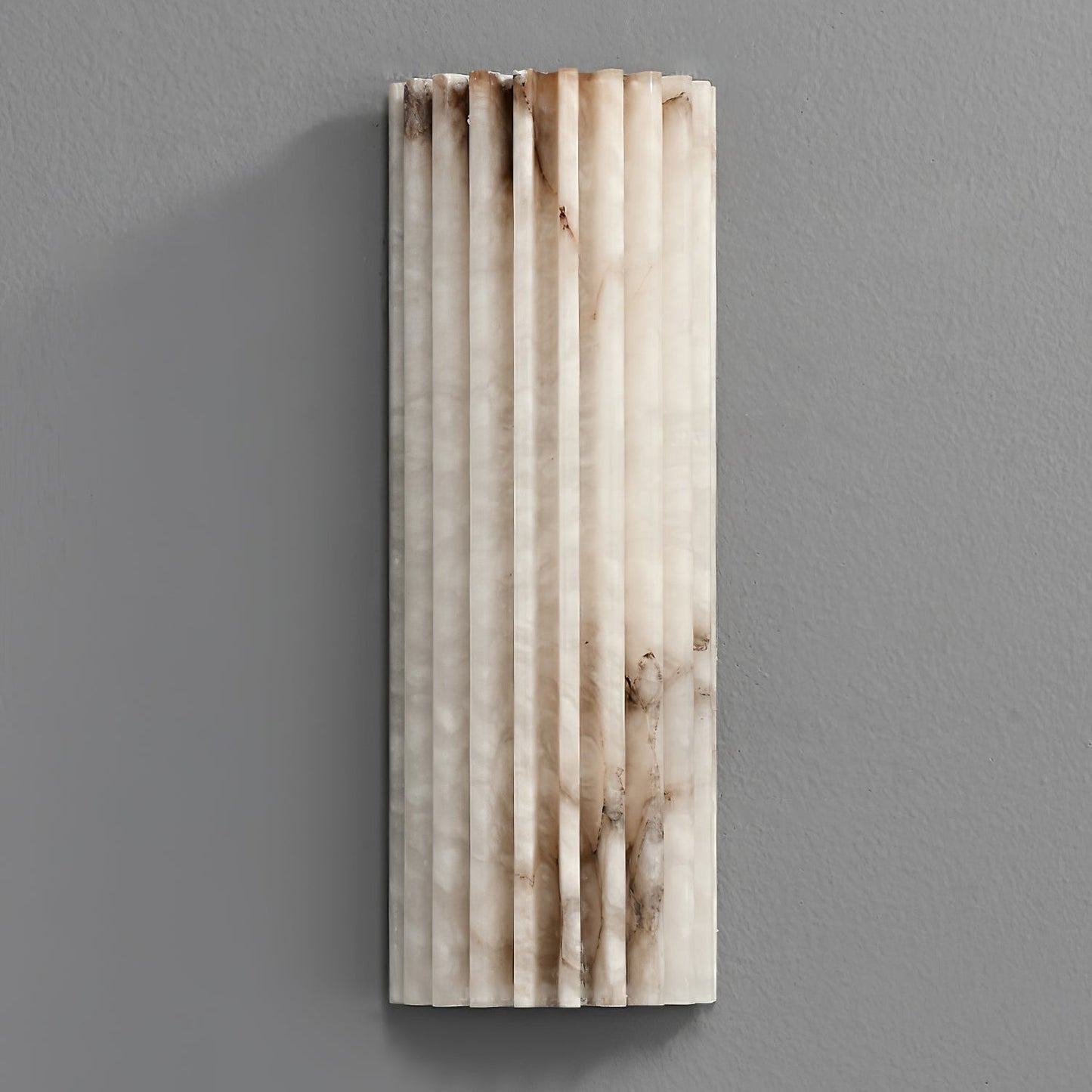 Orcari | Elegante Rechthoekige Alabaster Steen Wandlamp