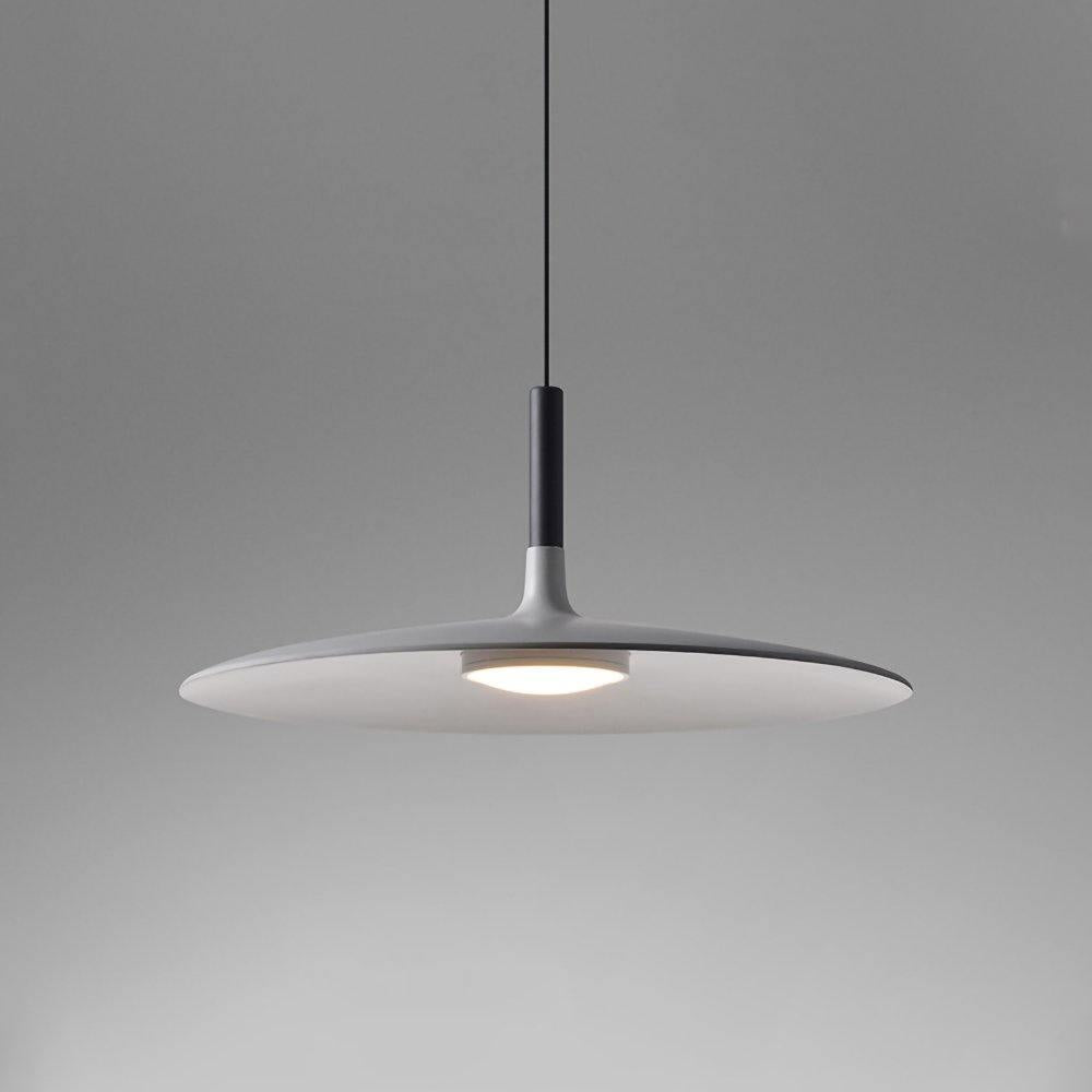 Thaloric | Minimalistische Industriële Aluminium Platte Schijf Hanglamp