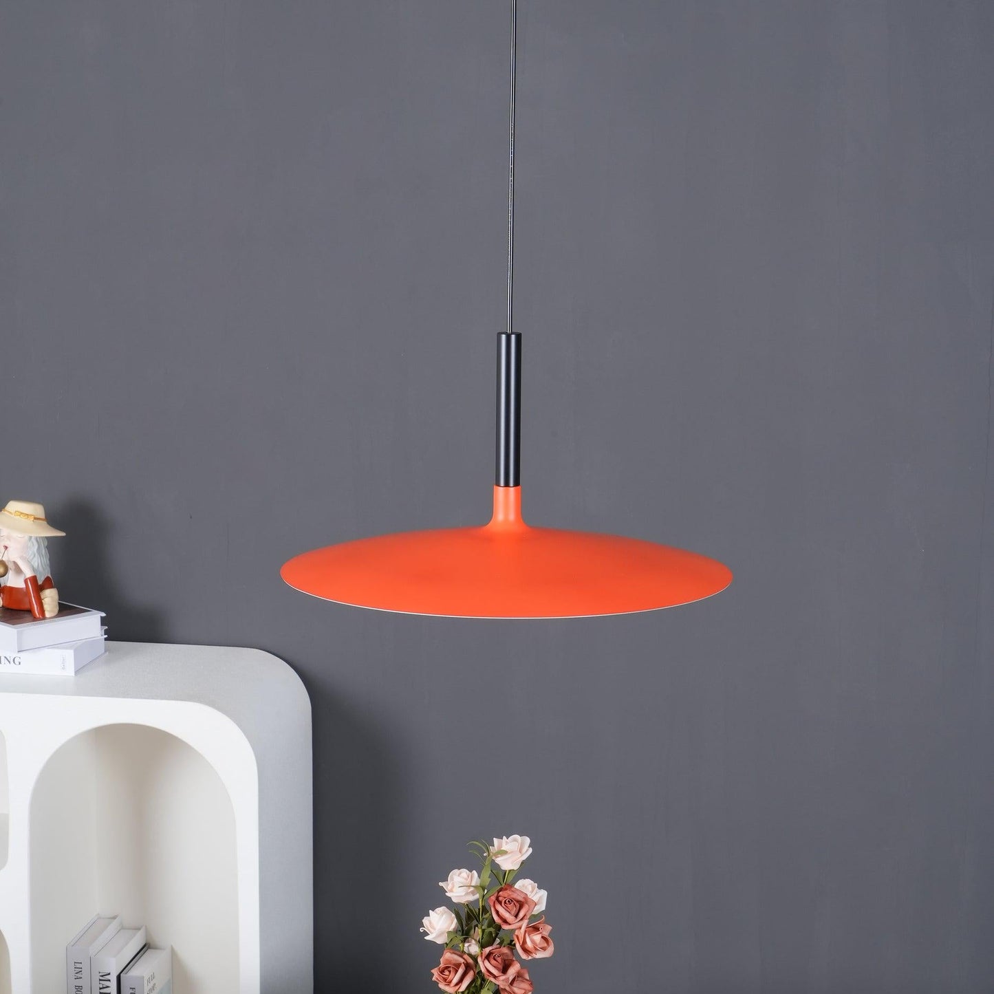Thaloric | Minimalistische Industriële Aluminium Platte Schijf Hanglamp