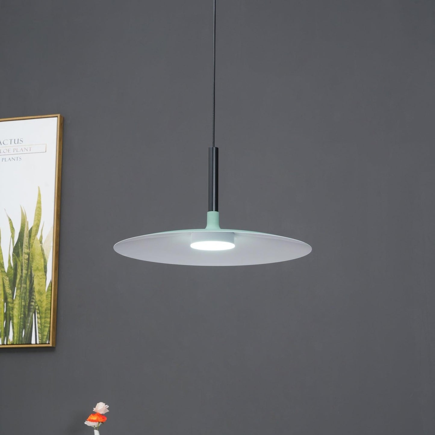 Thaloric | Minimalistische Industriële Aluminium Platte Schijf Hanglamp