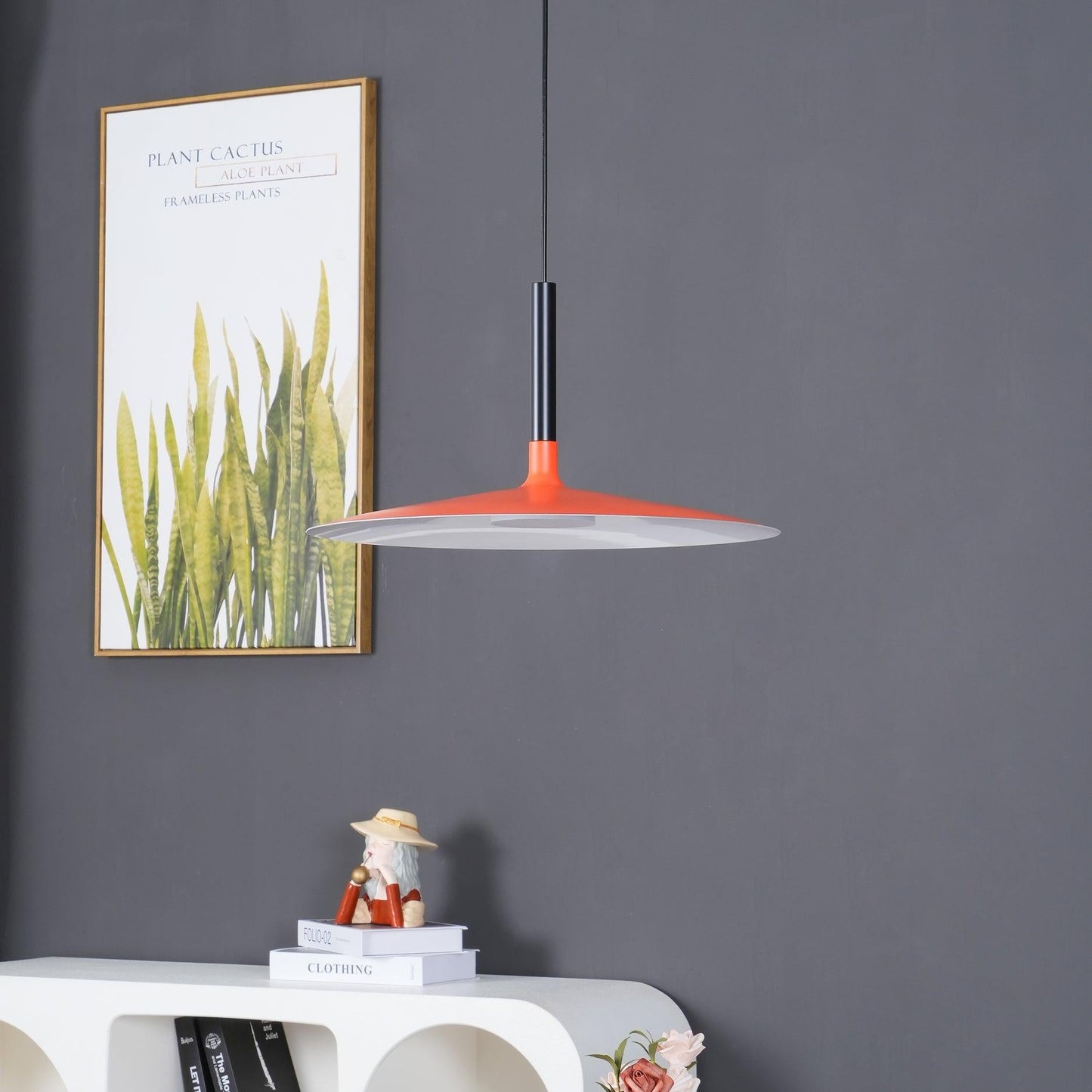 Thaloric | Minimalistische Industriële Aluminium Platte Schijf Hanglamp