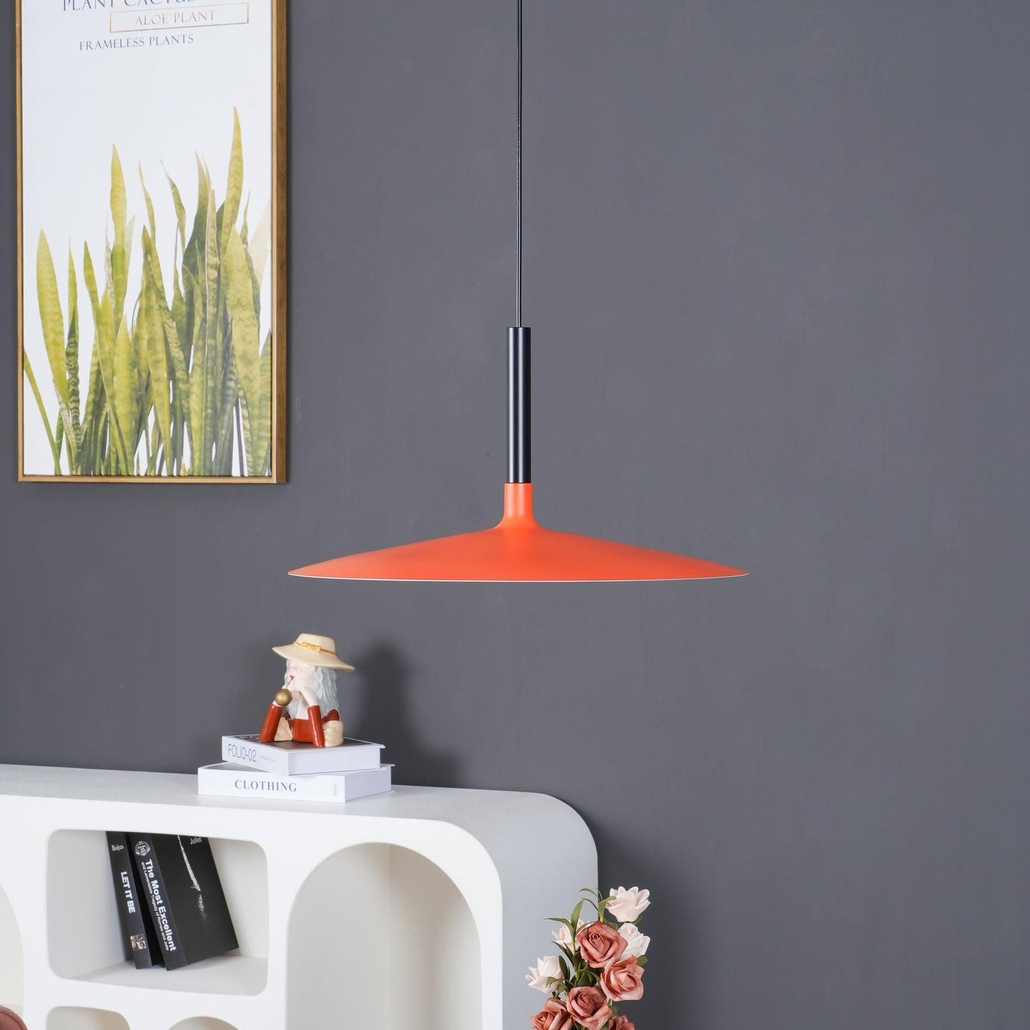 Thaloric | Minimalistische Industriële Aluminium Platte Schijf Hanglamp