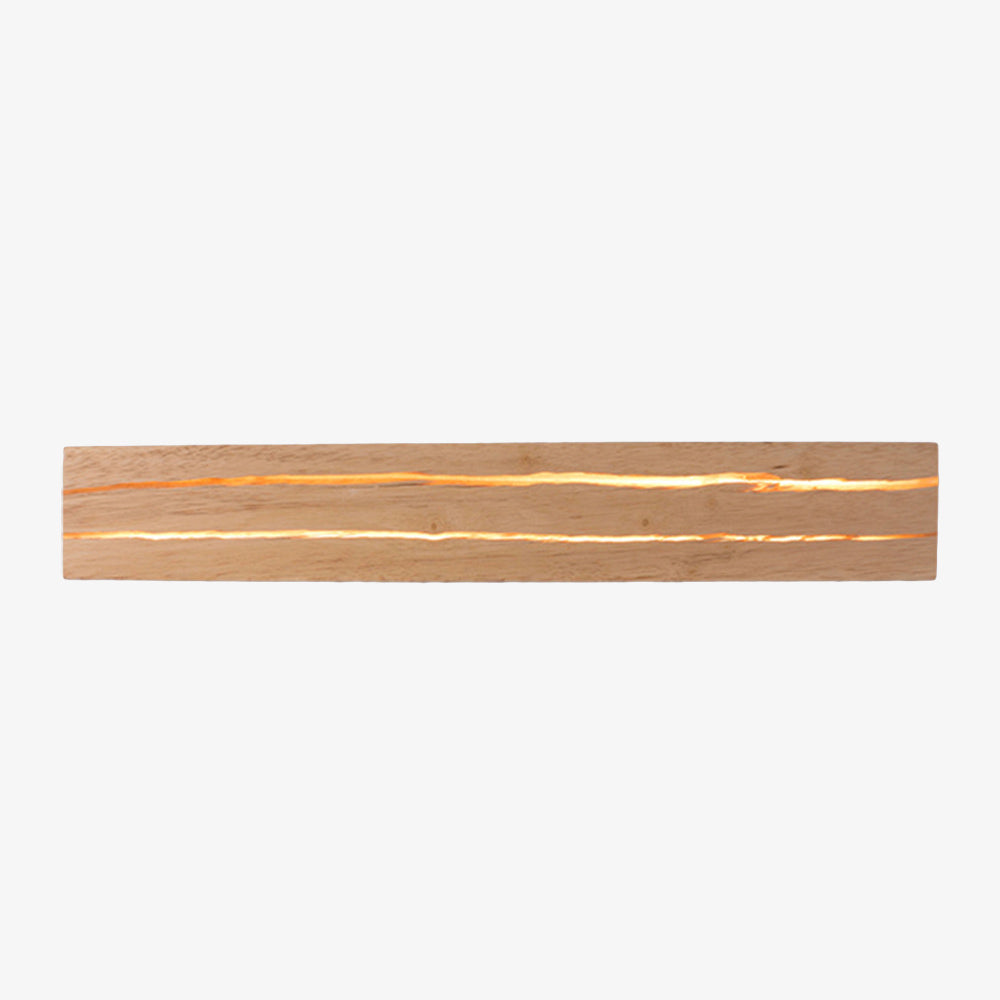 Kendrovia | Minimalistische Rechthoekige Houten Kaptafel Wandlamp