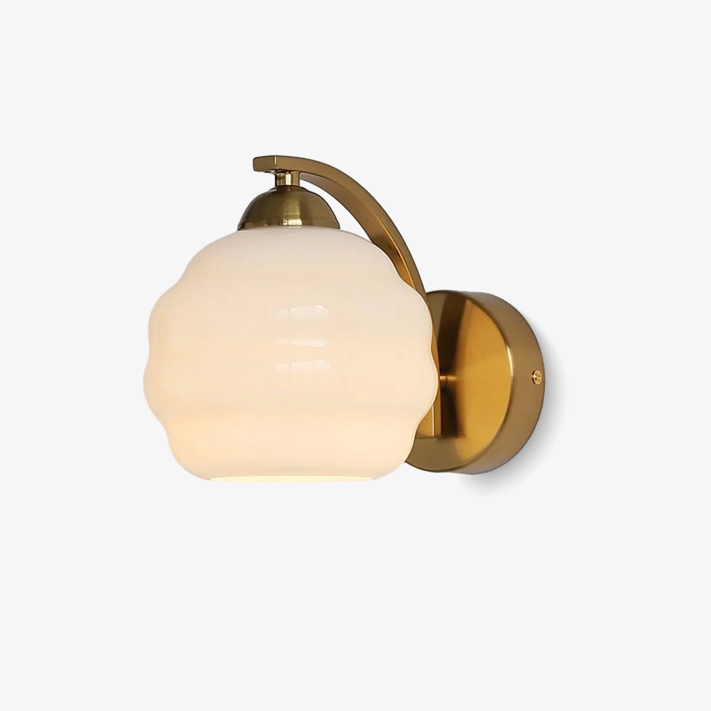 Thryndol | Geribbelde Glazen Bol Vintage Wandlamp