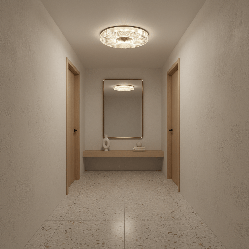 Corissam | Slanke schijf eigentijdse geometrische opbouw plafondlamp