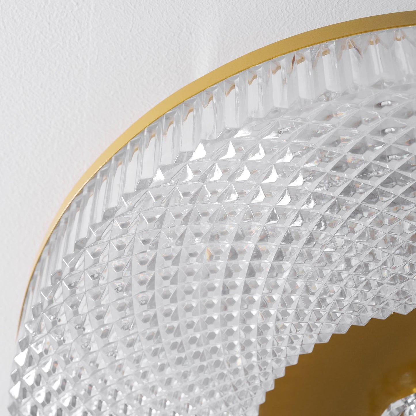Corissam | Slanke schijf eigentijdse geometrische opbouw plafondlamp