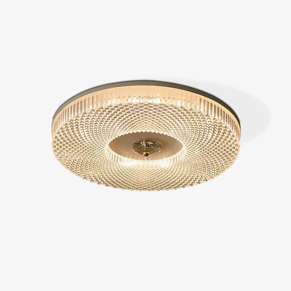 Corissam | Slanke schijf eigentijdse geometrische opbouw plafondlamp