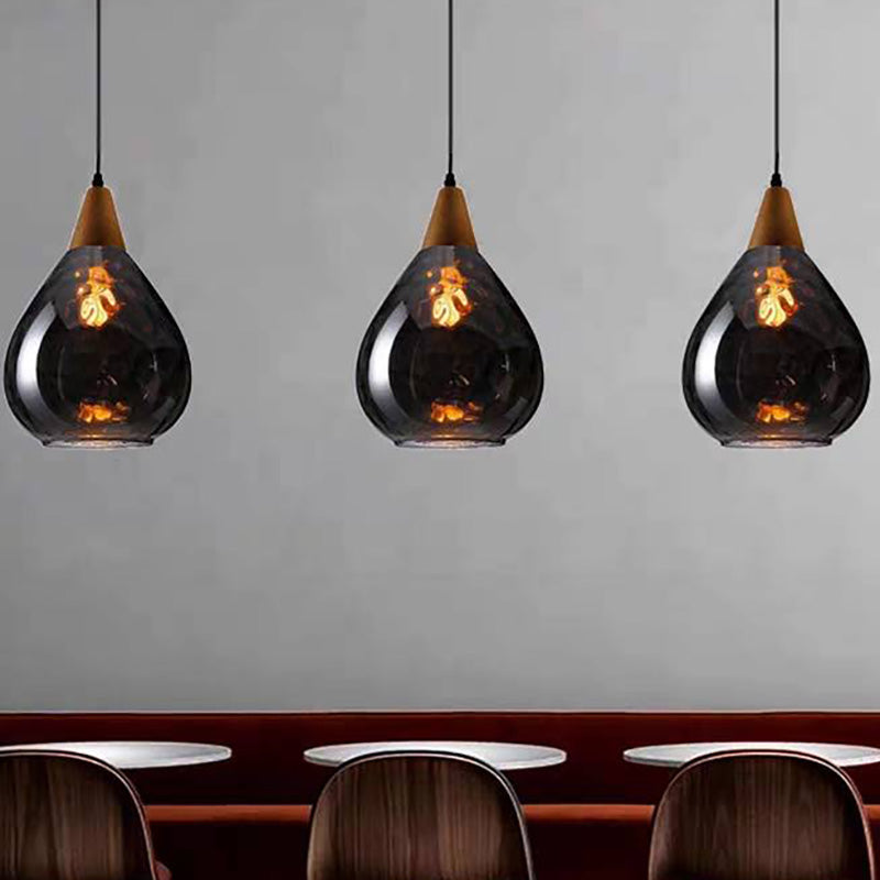 Niris | Minimalistische Druppel Textuur Glazen Hanglamp