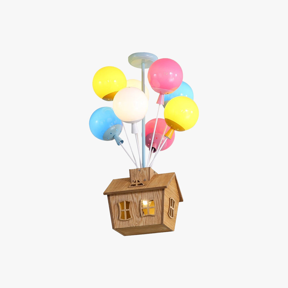 Valaura | Balloncluster Speelse Huis Motief Plafondlamp