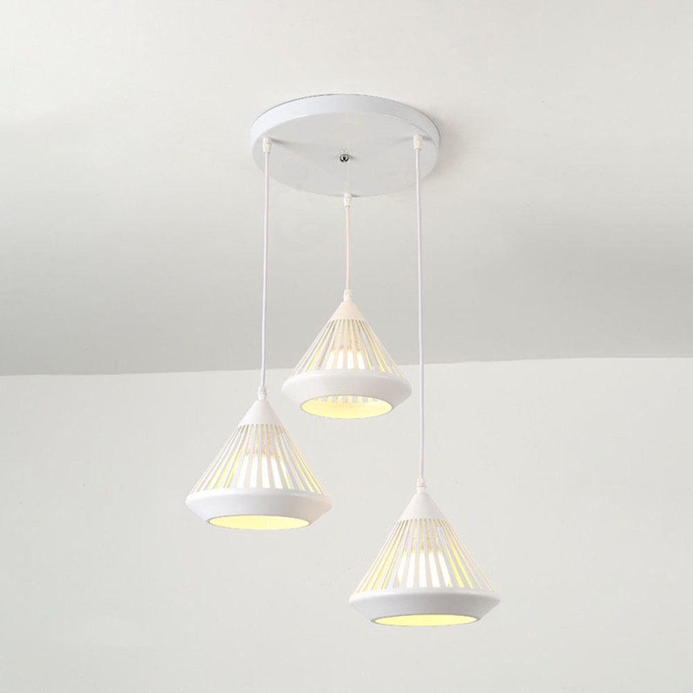 Nyvold | Minimalistische Conische Geprofileerde Glazen Metalen Hanglamp