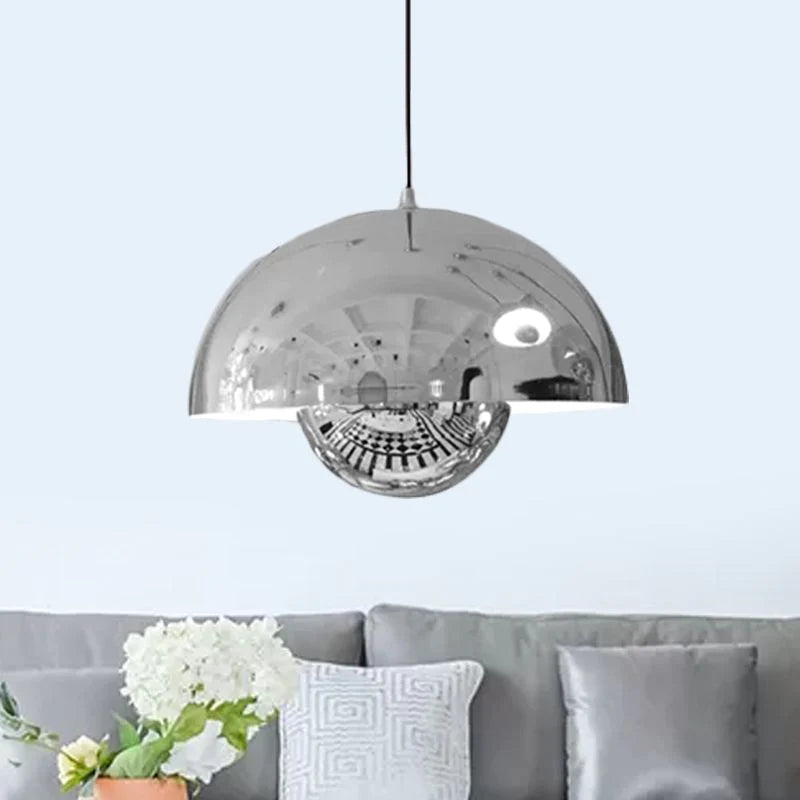 Aerizun | Mid-Century Sferische Silhouet Metalen Hanglamp