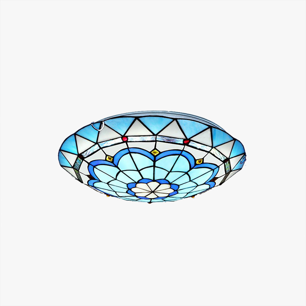 Eldiris | Tiffany Glas Mozaïek Plafondlamp