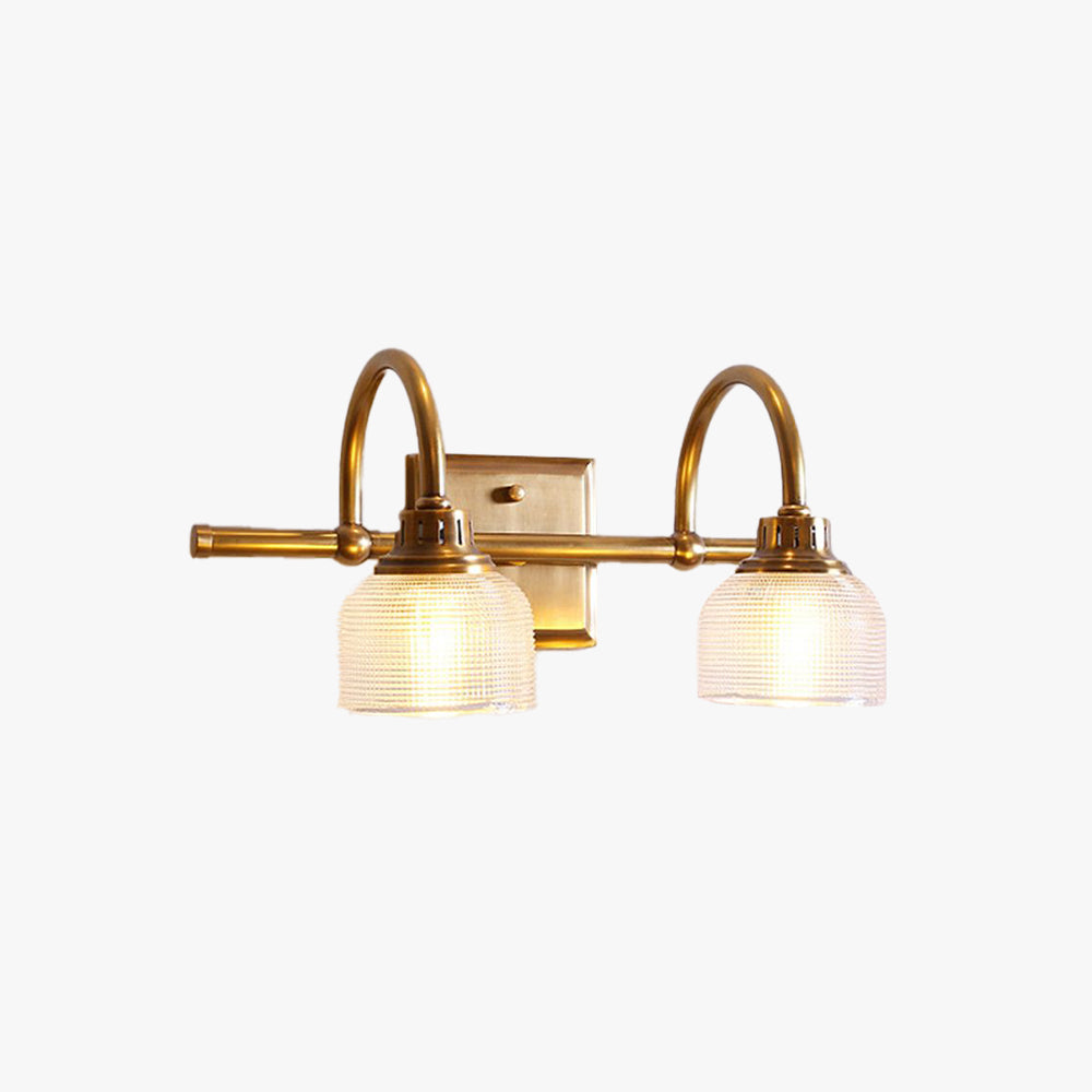 Nivalis | Elegante Prismatic Ribbel Glazen Vanity Wandlamp