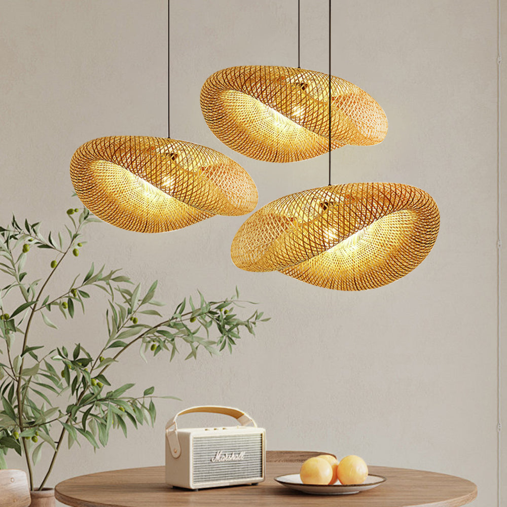 Nativa | Scandinavische Geweven Bamboe Hanglamp