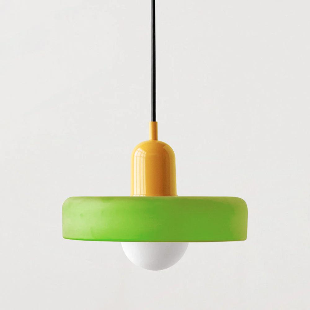 Vetro | Bauhaus Stijl Gekleurde Glas Hanglamp