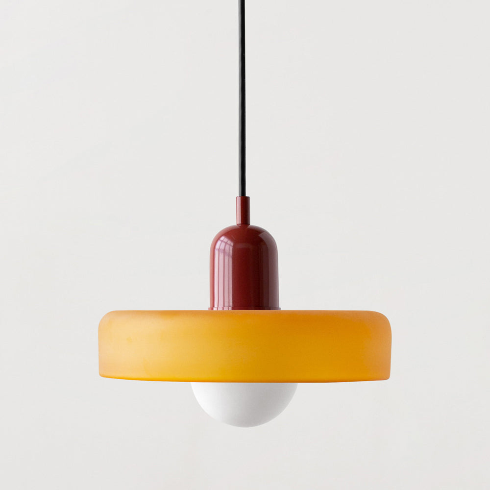 Vetro | Bauhaus Stijl Gekleurde Glas Hanglamp