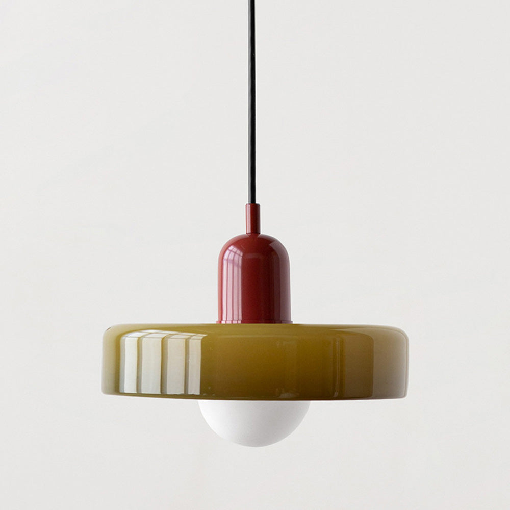 Vetro | Bauhaus Stijl Gekleurde Glas Hanglamp