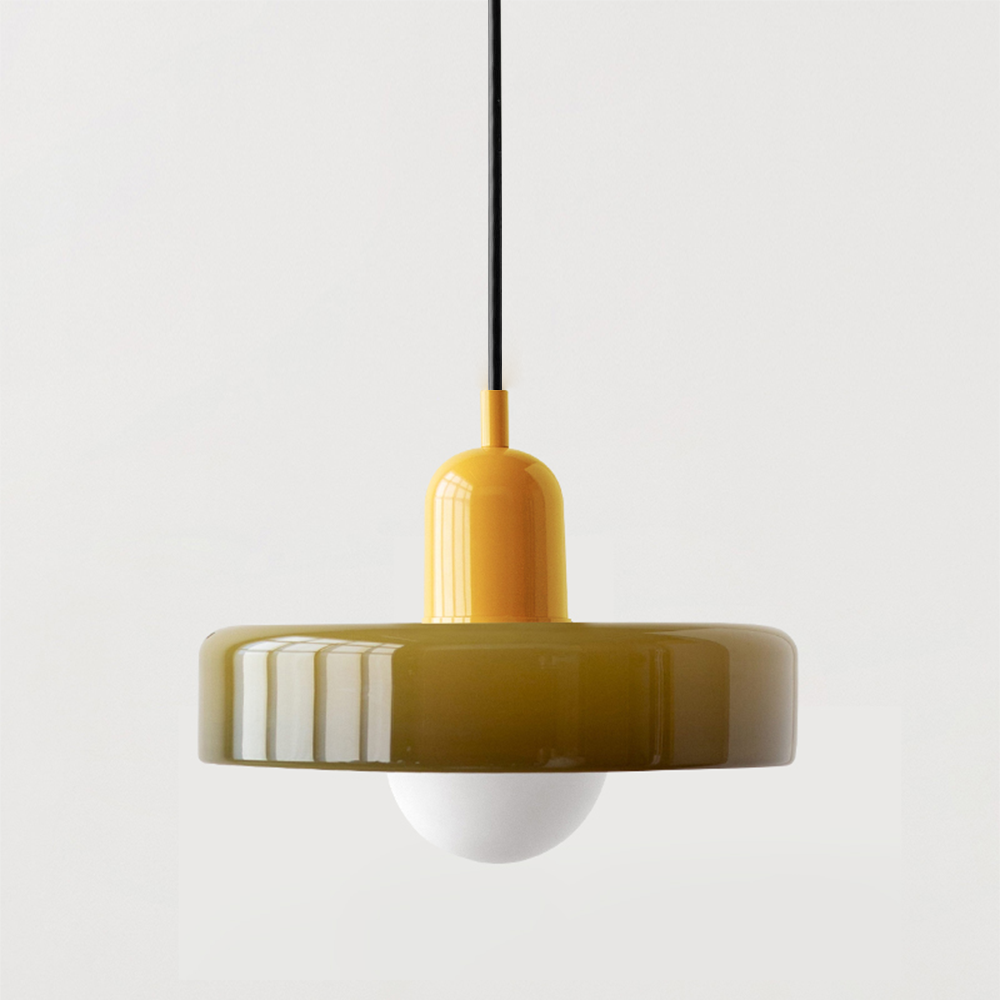 Vetro | Bauhaus Stijl Gekleurde Glas Hanglamp